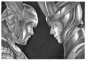 Thor and Loki - scan- upravený s menom